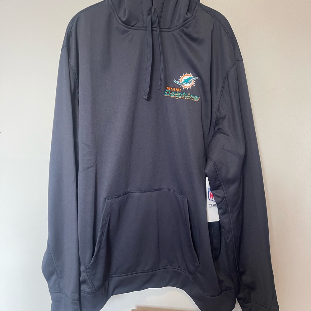 NFL Team Apparel: Men’s Miami Dolphins Hoodie Sz: 2XL / XXL (NWT)